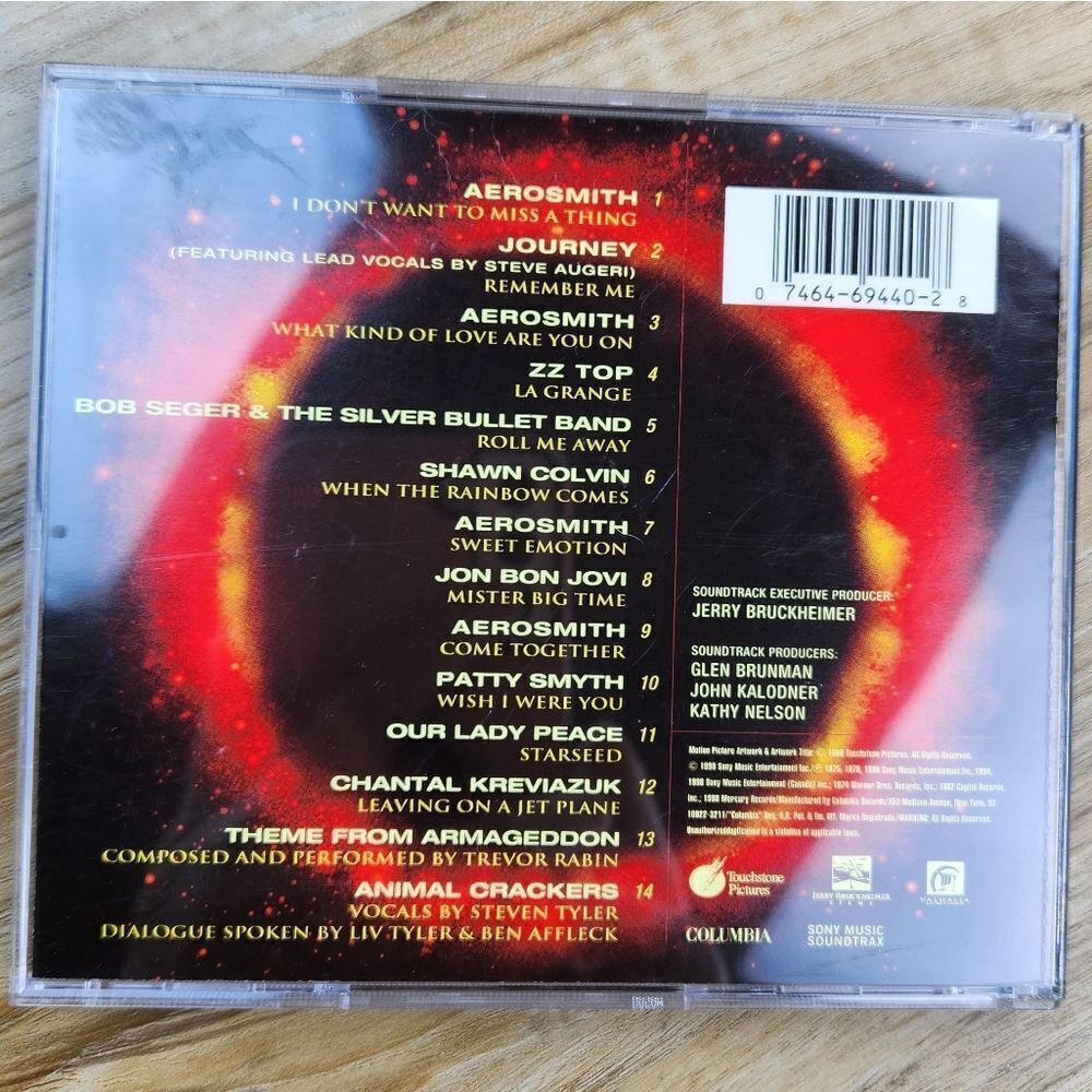 💜Armageddon Soundtrack CD - Picture 2 of 2
